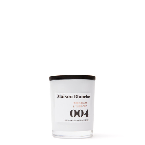 004 Bergamot & Tobacco / Small Candle