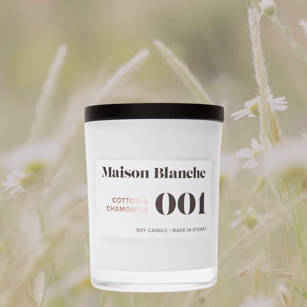 Alternate image for 001 Cotton & Chamomile / Medium Candle