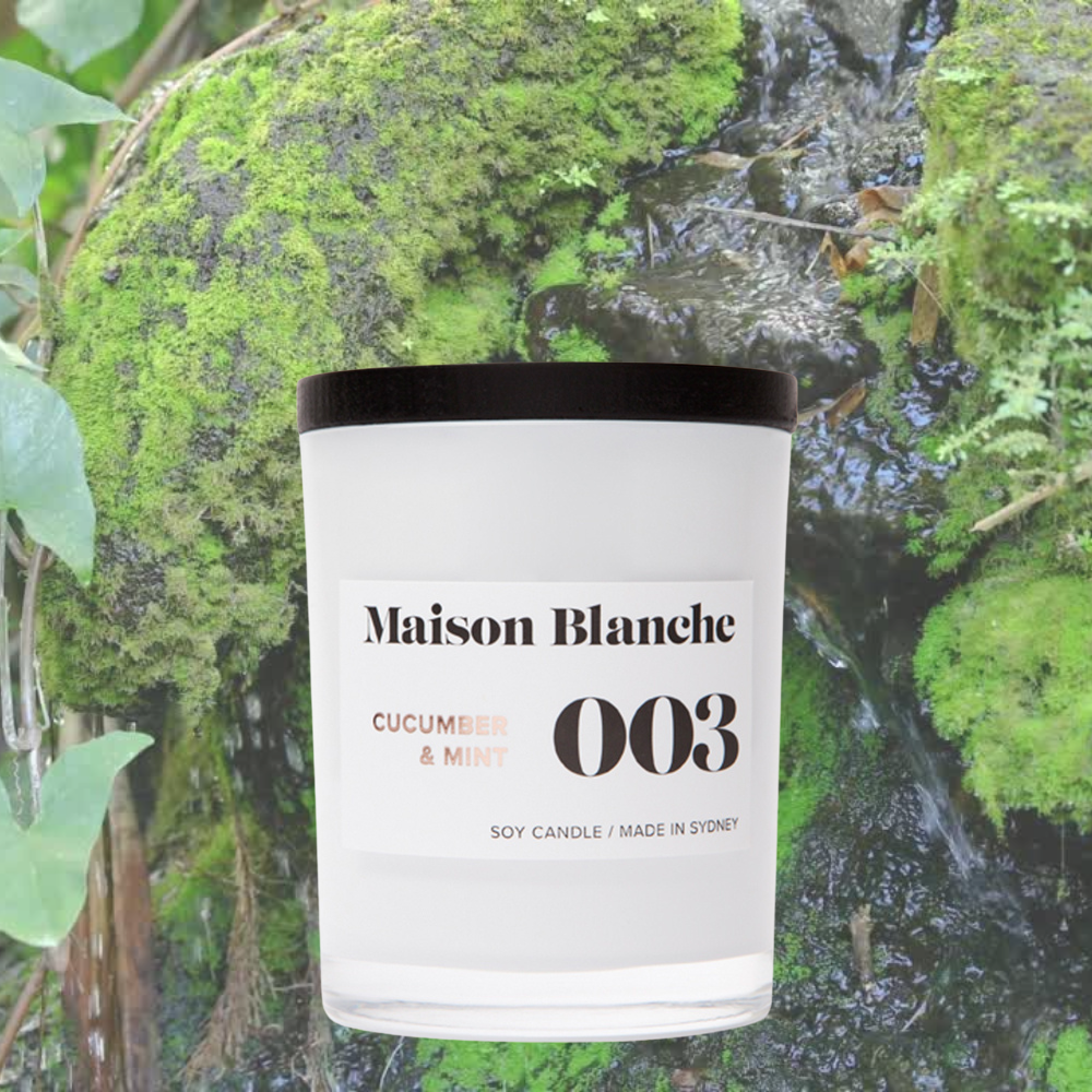 Alternate image for 003 Cucumber & Mint / Medium Candle