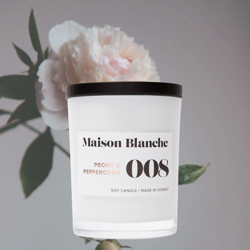 Alternate image for 008 Peony & Peppercorn / Medium Candle