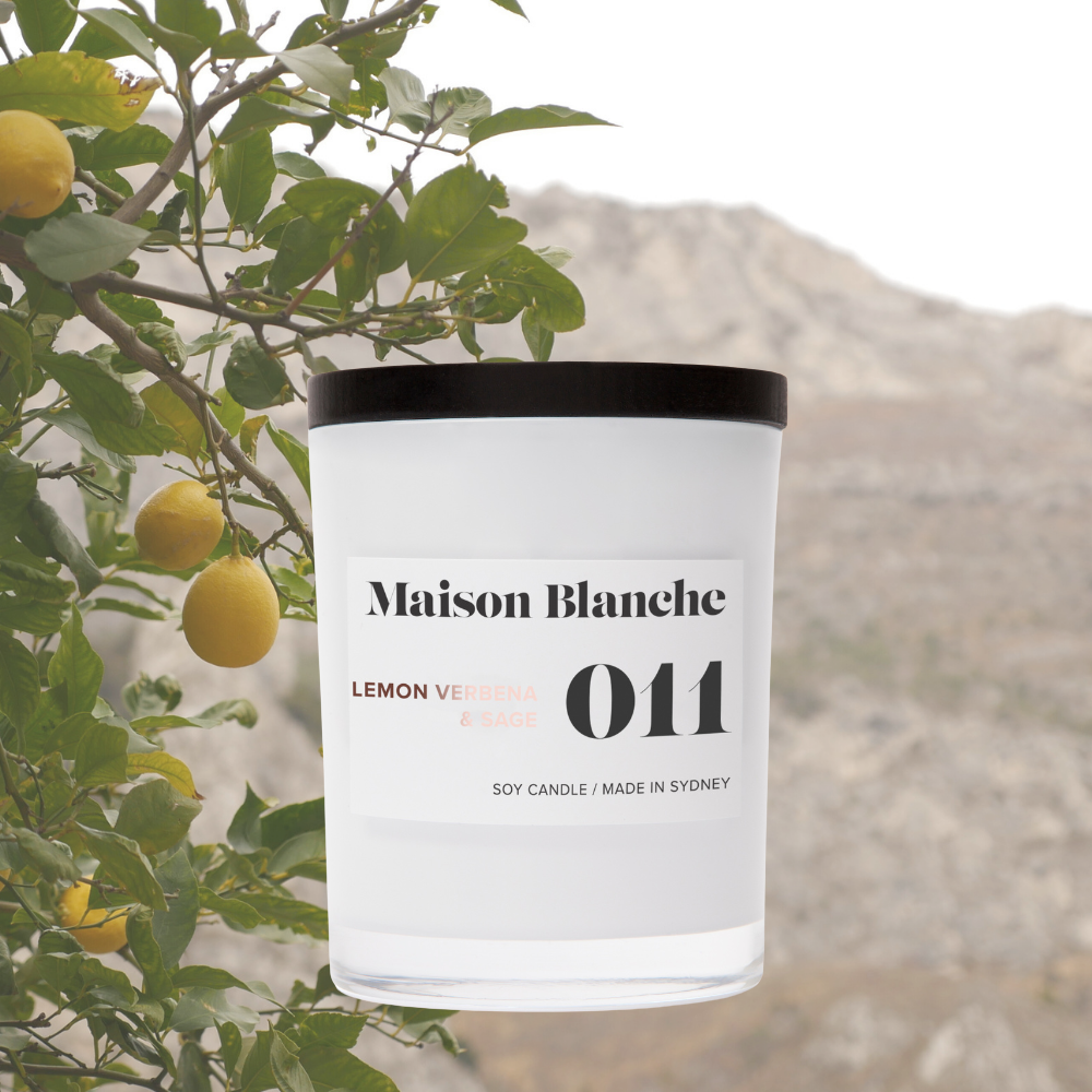 Alternate image for 011 Lemon Verbena & Sage / Medium Candle