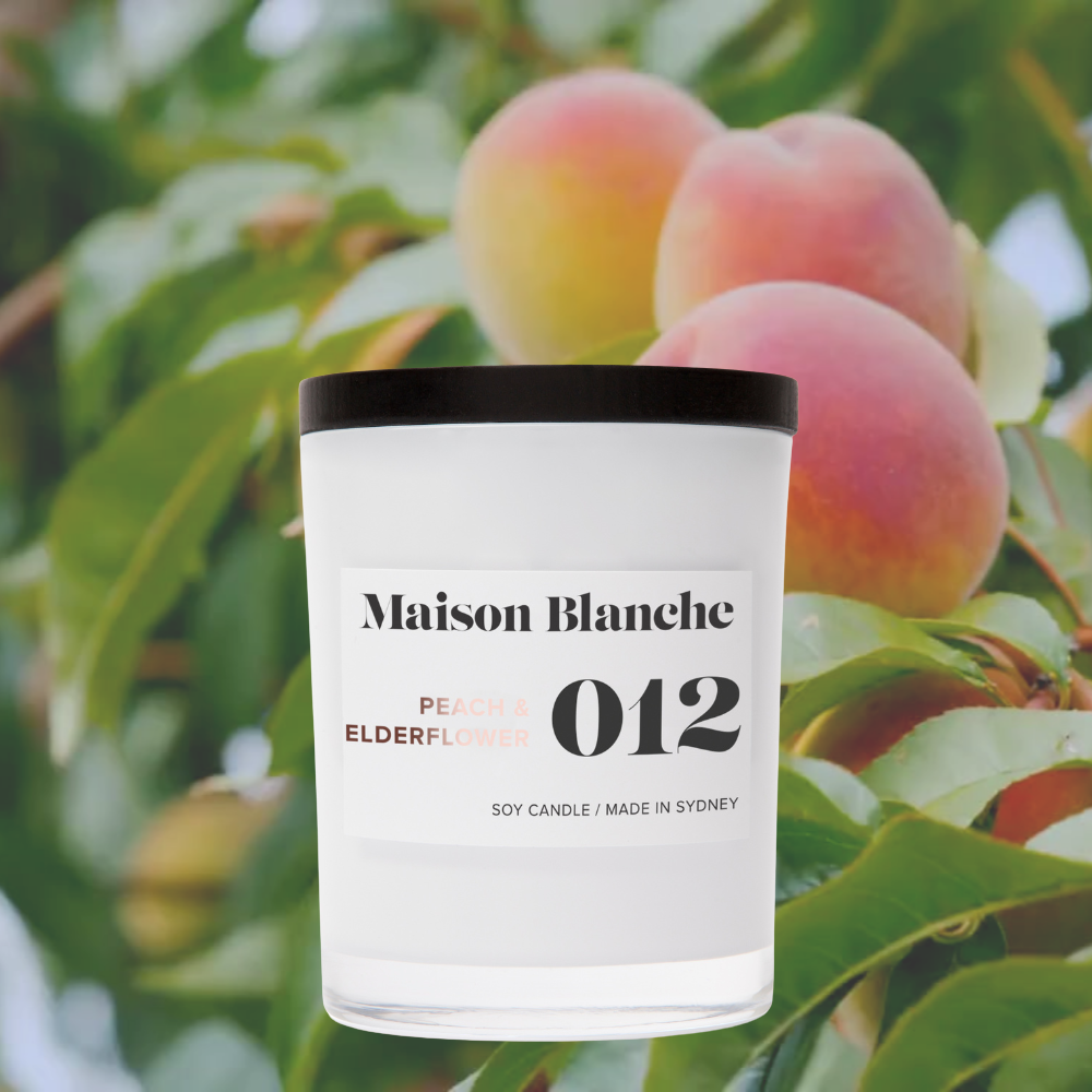 Alternate image for 012 Peach & Elderflower / Medium Candle