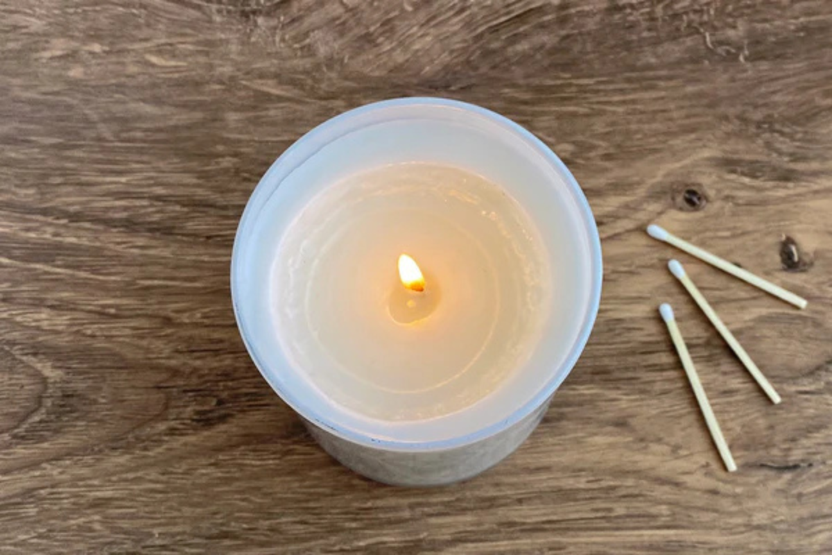 Fixing a candle wick