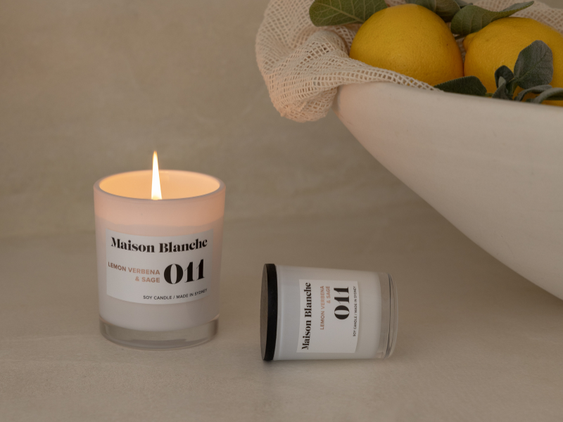 Lemon Verbena & Sage Medium Candle