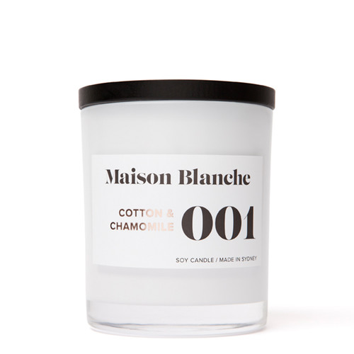 001 Cotton & Chamomile / Large Candle