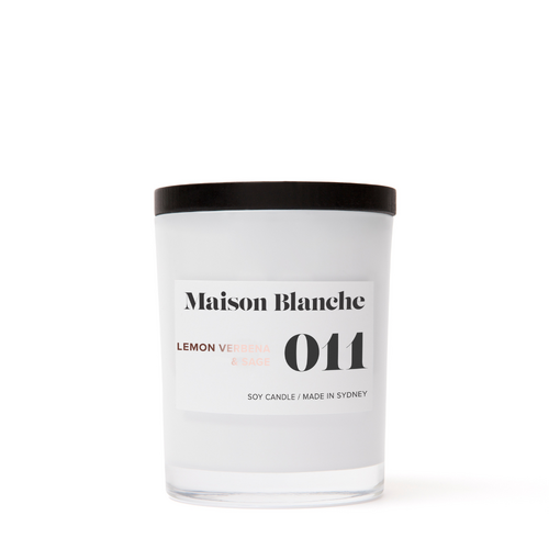 011 Lemon Verbena & Sage / Medium Candle